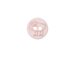 Knapp 453879 2-hull 15mm SAU 46 Lys rosa