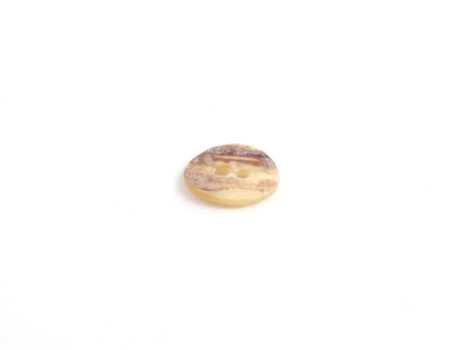 Knapp perlemor Agoya – 2-hull 13mm – Natur