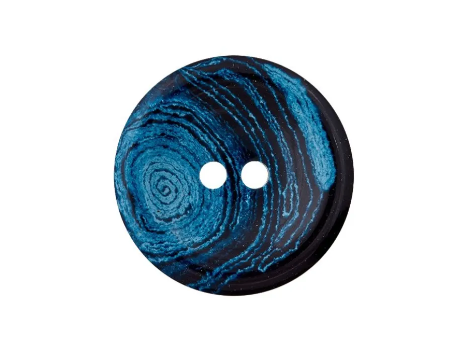 Knapp Resirkulert 453479 2-hull 15mm 68 Mørk blå