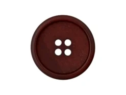 Knapp Resirkulert 453478 4-hull 18mm 22 Mørk brun
