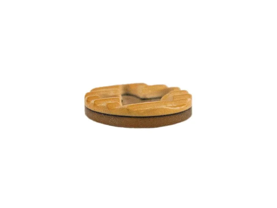 Knapp – Rund – 2-hull 13mm – Natur
