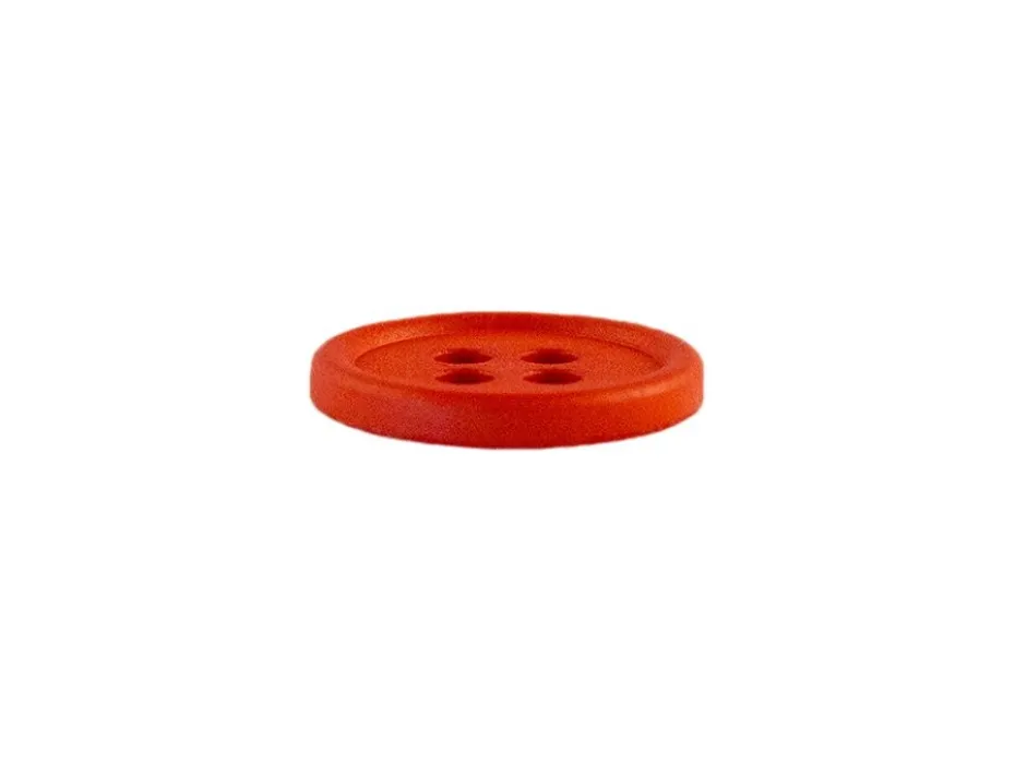 Knapp – Rund – 4-hull 13mm – Rød