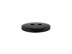 Knapp – Rund – 2-hull 28mm – Sort