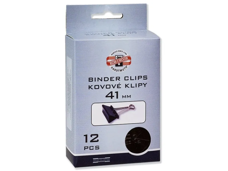 Koh-I-Noor Binder Clips – Papirklype 41mm – 12stk