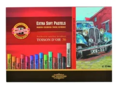 Koh-i-Noor Extra Soft Pastel Rund 8555 – Sett 36stk