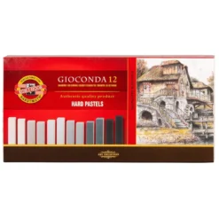 Koh-i-Noor Gioconda Hard Pastell 8122 – 12 Gråfarger