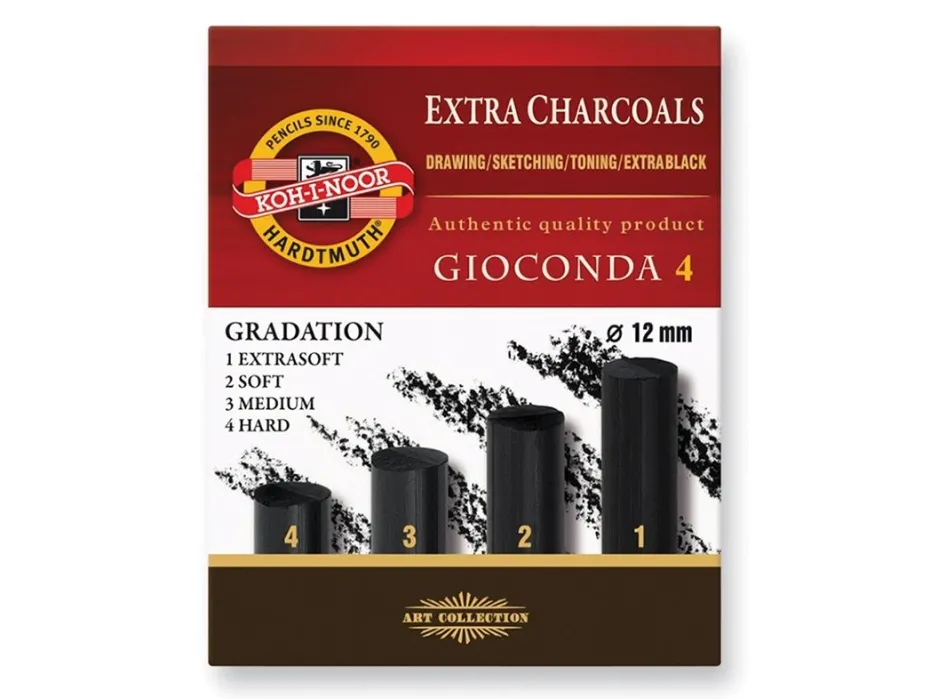 Koh-i-Noor Gioconda Kullstift Sort 8694 4stk – Assortert
