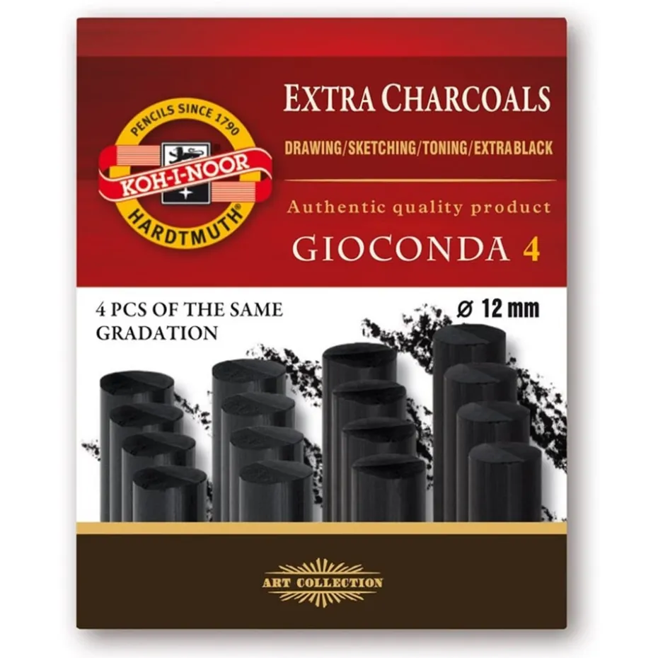 Koh-i-Noor Gioconda Kullstift Sort 8694/3 4stk – Medium