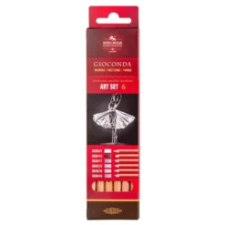 Koh-i-noor Gioconda Sett 8826 Pastellblyant 6stk – Gråtoner