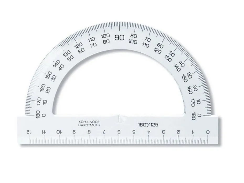 Koh-i-Noor Gradskive Transportør 12cm – 180°/125