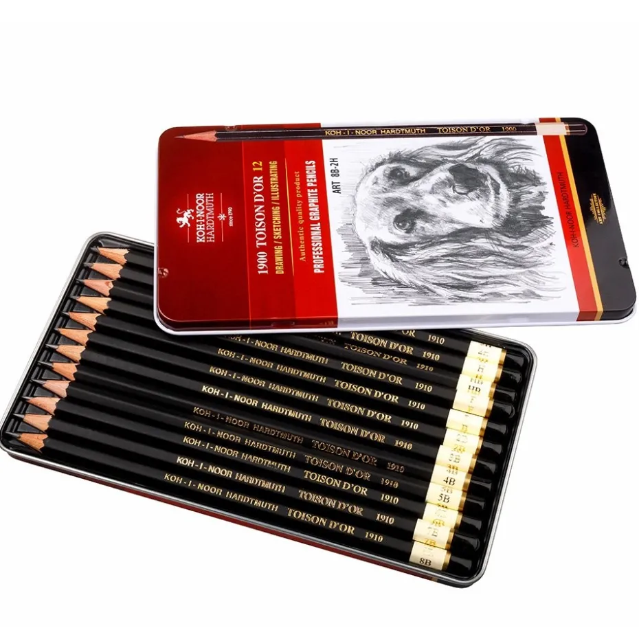 Koh-i-noor Grafittblyant Sett 12stk – 1912 ART 8B-2H