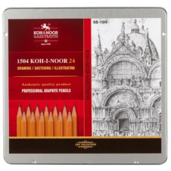 Koh-i-noor Grafittblyant Sett 24stk – 1504 ART 8B-10H