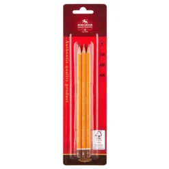 Koh-i-noor Grafittblyant Sett trekantet 3stk – 2B, 4B, 6B