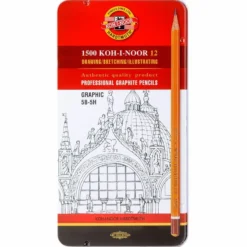 Koh-i-noor Grafittblyant Sett 12stk – 1502 GRAPHIC 5B-5H