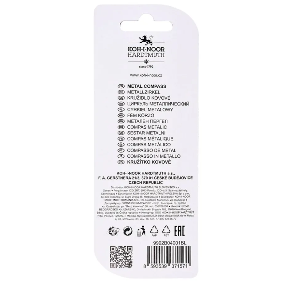 Koh-i-Noor Passer i metall – 2 ekstra bly