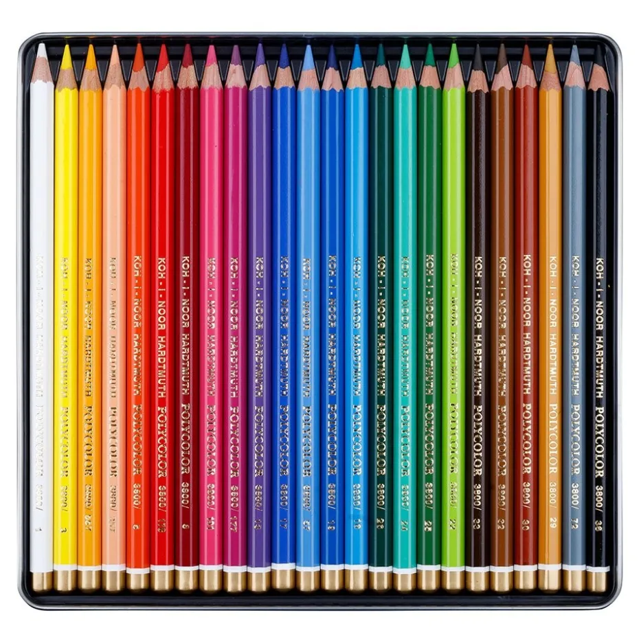 Koh-i-Noor Polycolor Fargeblyant Sett – 24stk