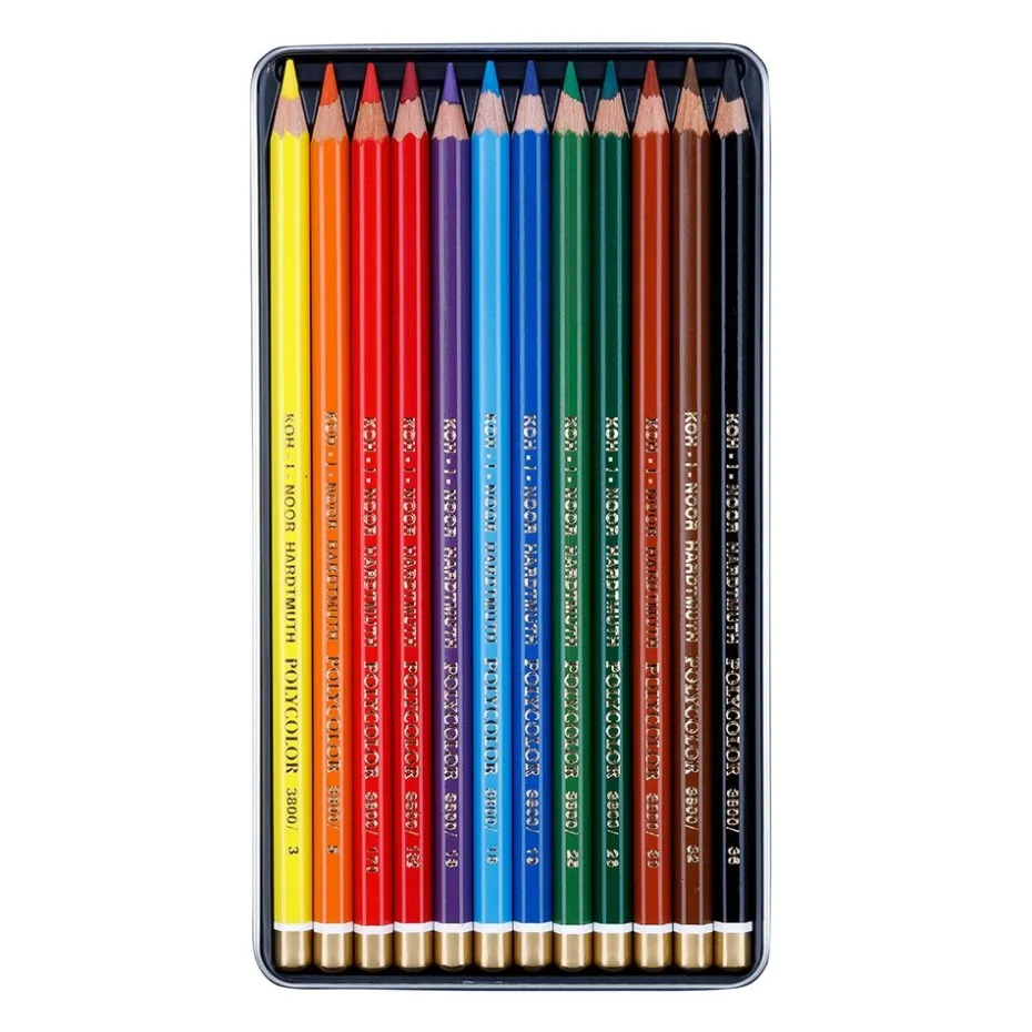 Koh-i-Noor Polycolor Fargeblyant Sett – 12stk