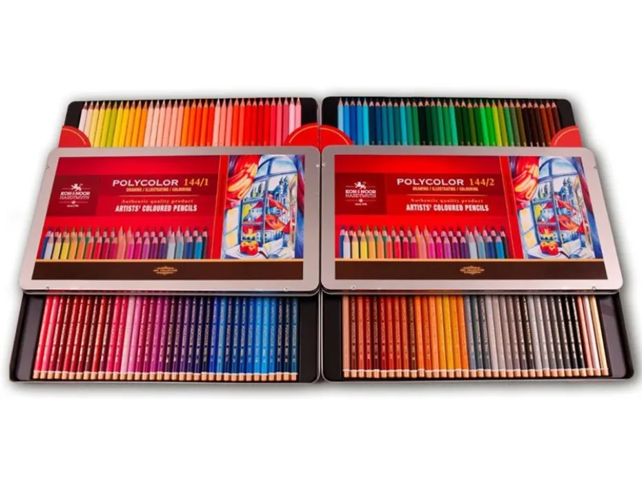 Koh-i-Noor Polycolor Fargeblyant Sett – 144stk
