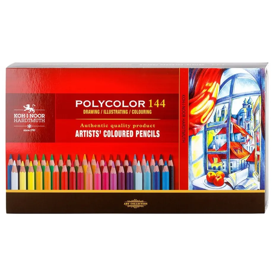 Koh-i-Noor Polycolor Fargeblyant Sett – 144stk