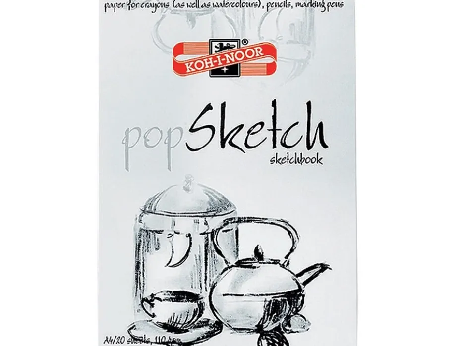Koh-i-noor Pop Sketch A4 – Skisseblokk A4 – 20ark