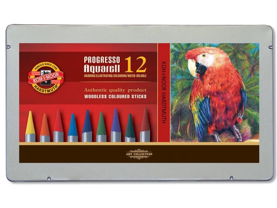 Koh-i-Noor Progresso Akvarellstift 8782 – 12stk