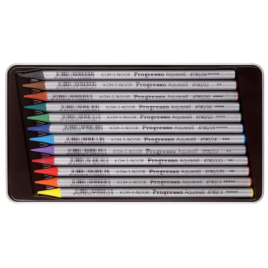 Koh-i-Noor Progresso Akvarellstift 8782 – 12stk