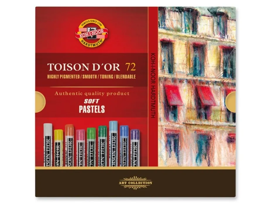Koh-i-Noor Soft Pastelkritt Rund 8517 Sett – 72stk