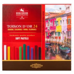 Koh-i-Noor Soft Pastellkritt Firkantet 8584 Sett – 24stk