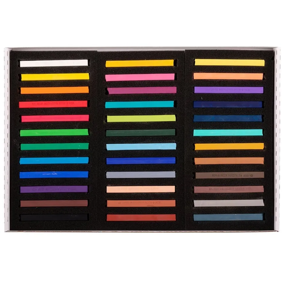 Koh-i-Noor Soft Pastellkritt Firkantet 8585 Sett – 36stk
