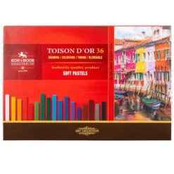 Koh-i-Noor Soft Pastellkritt Firkantet 8585 Sett – 36stk