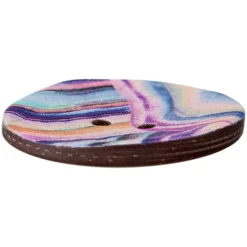 Kokosknapp 454307 2-hull 30mm 58 Lys lilla