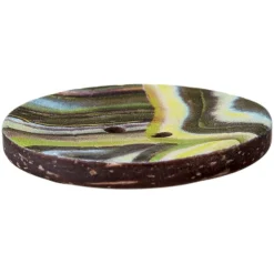 Kokosknapp 454307 2-hull 30mm 34 Lys oliven