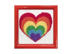 Ladybird Punch Broderisett – Rainbow Heart