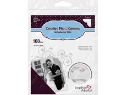 3L Photo Corners Classic 108stk – Hvit