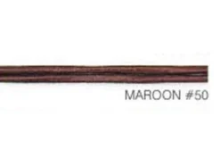 Lærsnor rund 2mm. – 1m – metallic rød