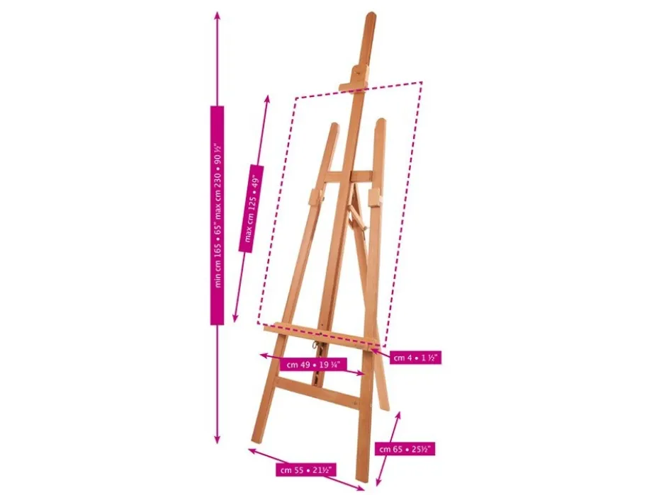 Mabef Atelierstaffeli M/13 – Basic lyre easel