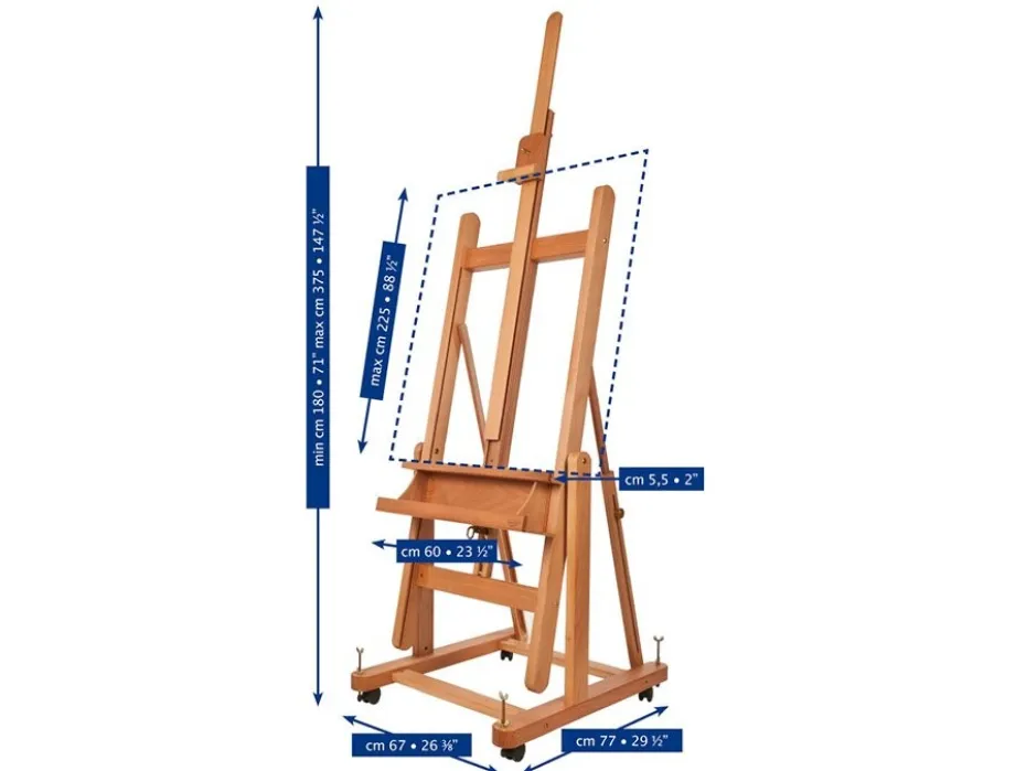 Mabef Atelierstaffeli M/18 – Convertible studio easel