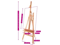 Mabef Atelierstaffeli M/11 – Inclinable lyre easel