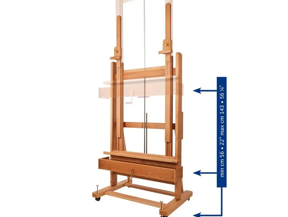 Mabef Atelierstaffel M/02 Plus – Double mast studio easel
