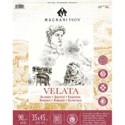 Magnani Velata Sketch Skisseblokk 90g 80 ark – 35x45cm