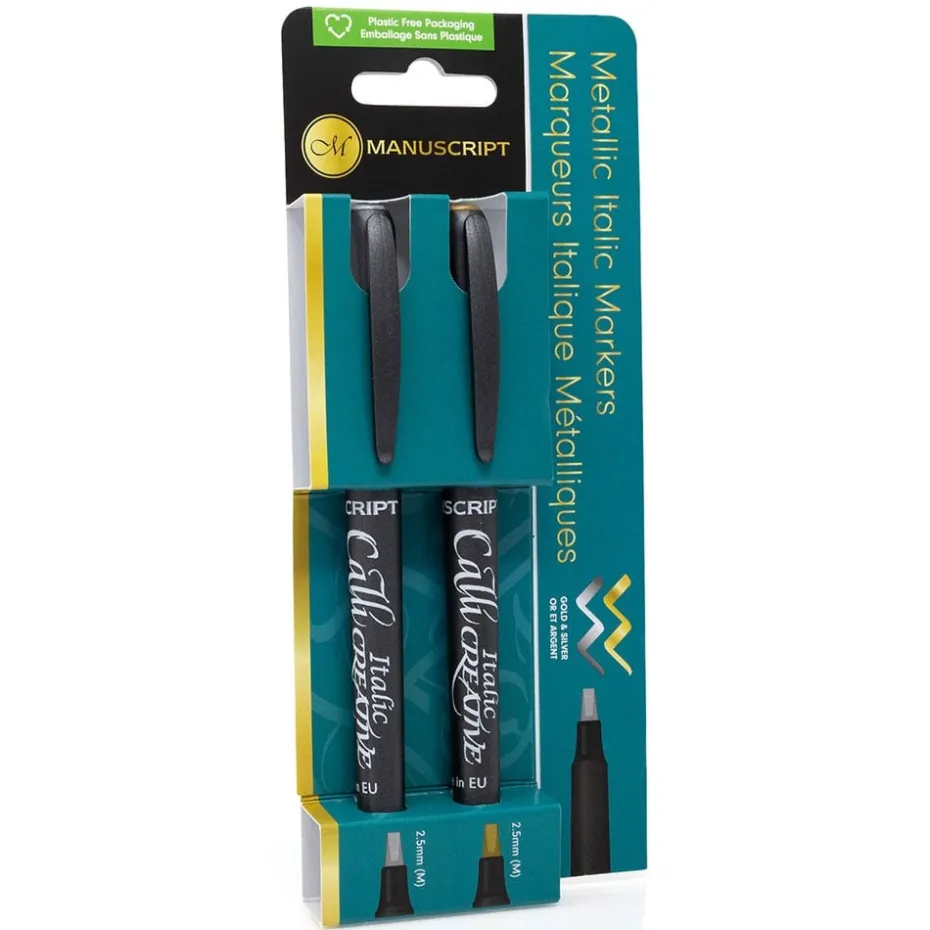 Manuscript Callicreative Marker 2,4mm – Sett 2 ass. Metallic