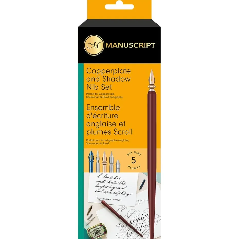 Manuscript Pen & nib sett Copperplate & shadow