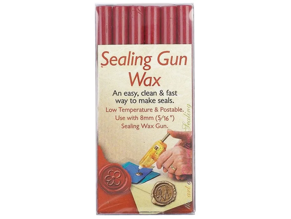 Manuscript Sealing Gun Wax – Rød – 6stk