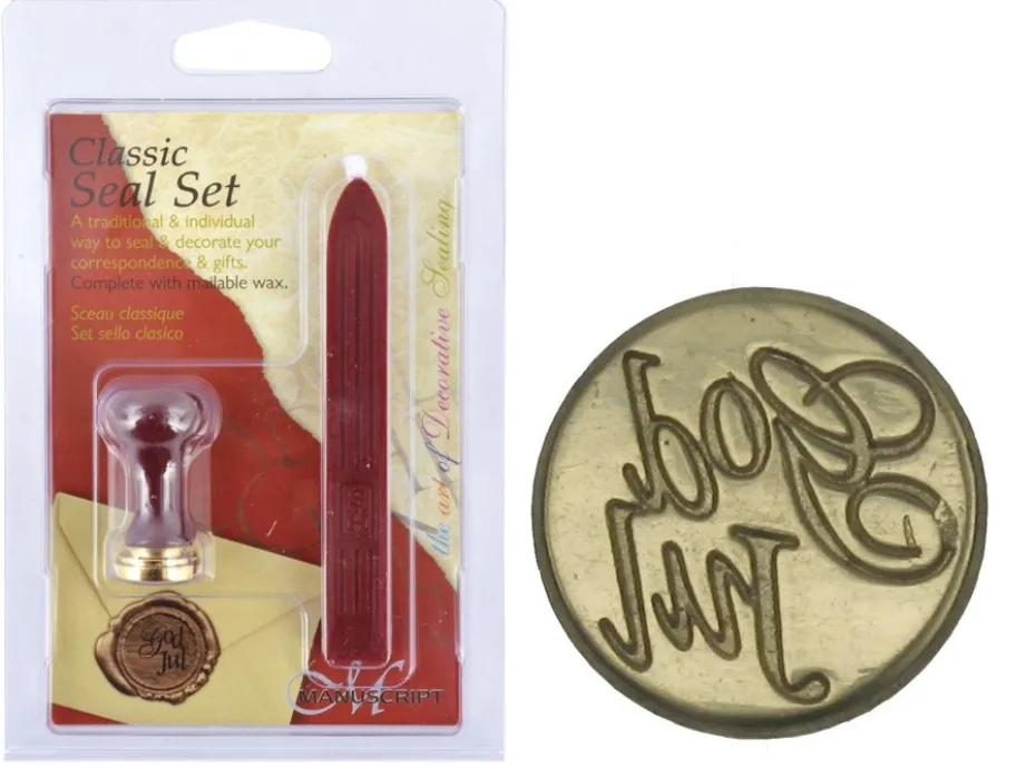 Manuscript Stempelsegl Sett – God jul