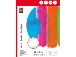 Marabu Acryl Maleblokk 350g/m – 30x40cm – 10ark