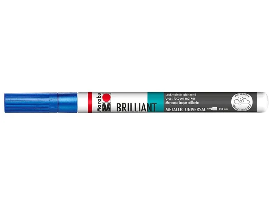 Marabu Brilliant Painter 0,8mm – 752 Metallic blå