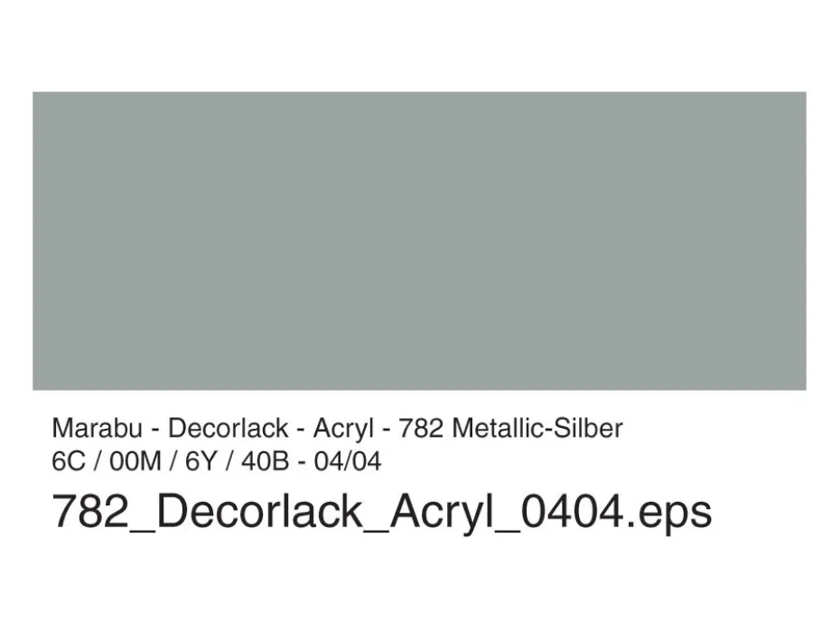 Marabu Decorlack Hobbymaling 50ml – 782 Metallic sølv