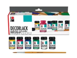Marabu Decorlack Hobbymaling Starter Set – 6x15ml