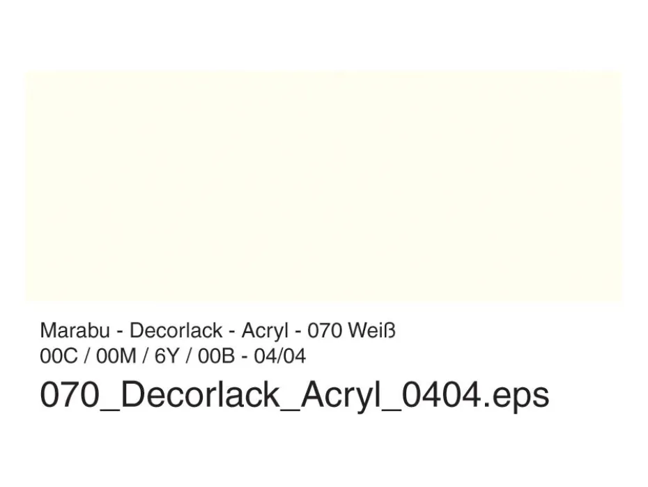 Marabu Decorlack Hobbymaling 50ml – 070 Hvit