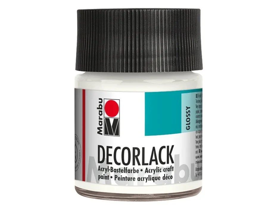 Marabu Decorlack Hobbymaling 50ml – 070 Hvit